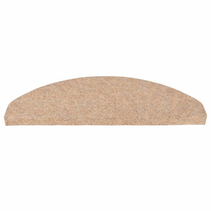 Covorașe scări autoadezive, 15 buc., bej, 65x22,5x3,5 cm - WALTI WALTI