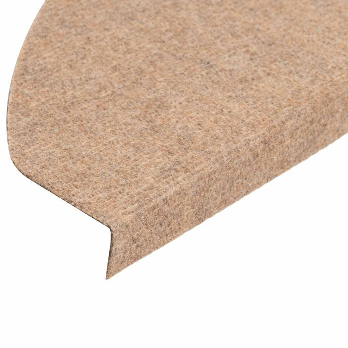 Covorașe scări autoadezive, 15 buc., bej, 65x22,5x3,5 cm - WALTI WALTI