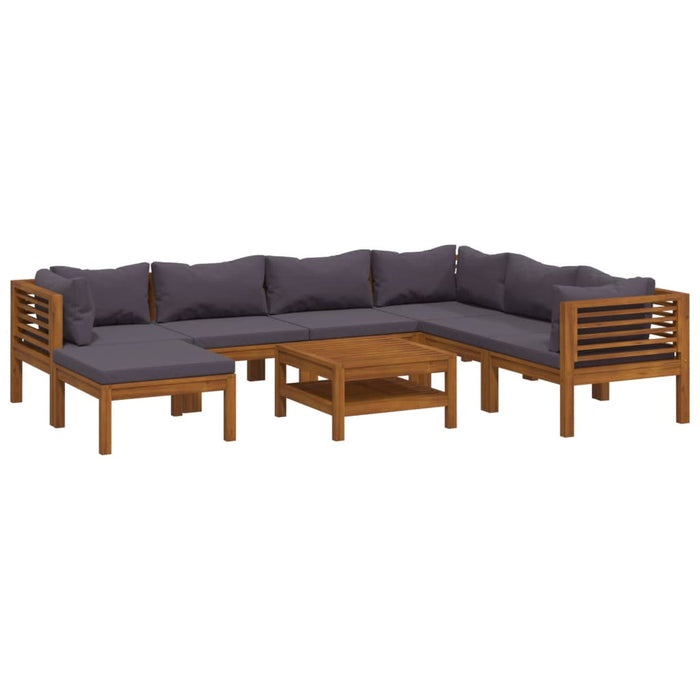 Set mobilier grădină cu perne, 8 piese, lemn masiv acacia - WALTI WALTI