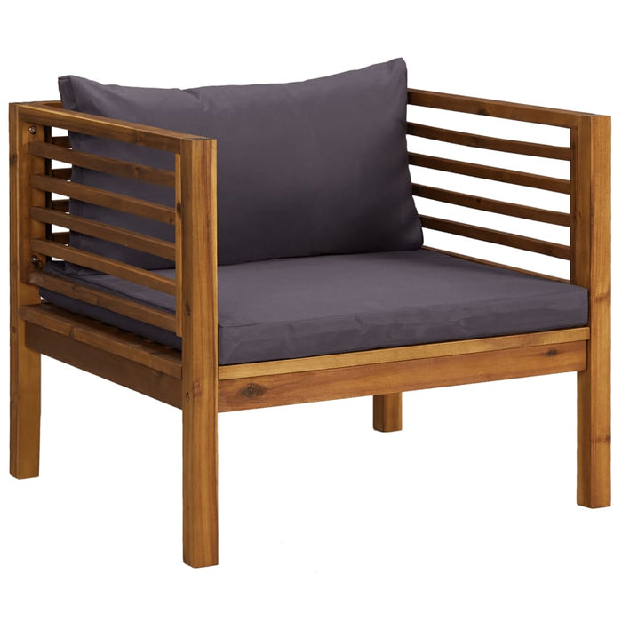 Set mobilier grădină cu perne, 12 piese, lemn masiv de acacia WALTI