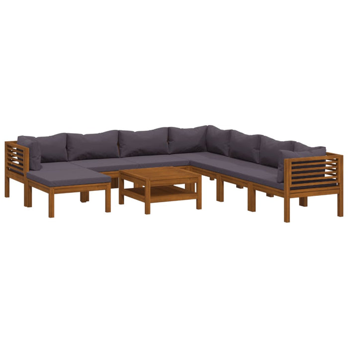 Set mobilier grădină cu perne, 9 piese, lemn masiv de acacia WALTI
