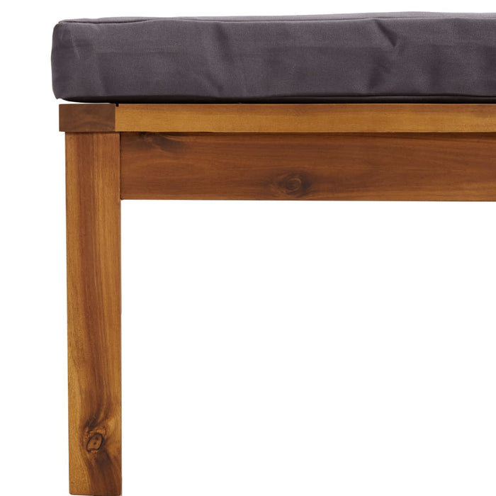 Set mobilier de grădină cu perne, 3 piese, lemn masiv de acacia - WALTI WALTI