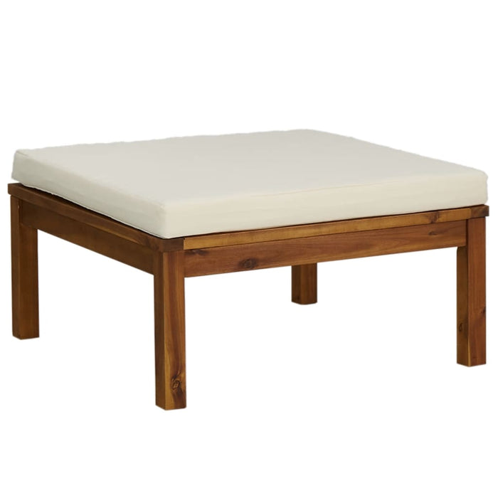 Set mobilier grădină cu perne crem, 5 piese, lemn masiv acacia - WALTI WALTI