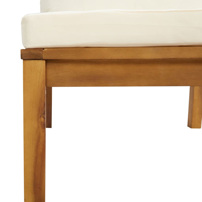 Set mobilier grădină cu perne crem, 8 piese, lemn masiv acacia - WALTI WALTI