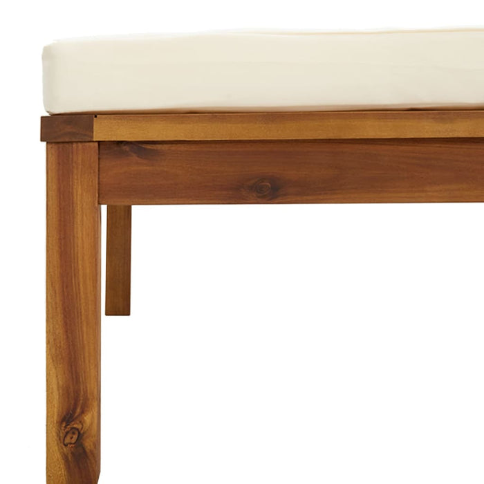 Set mobilier grădină cu perne crem, 8 piese, lemn masiv acacia - WALTI WALTI