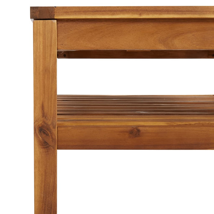 Set mobilier grădină cu perne crem, 5 piese, lemn masiv acacia - WALTI WALTI