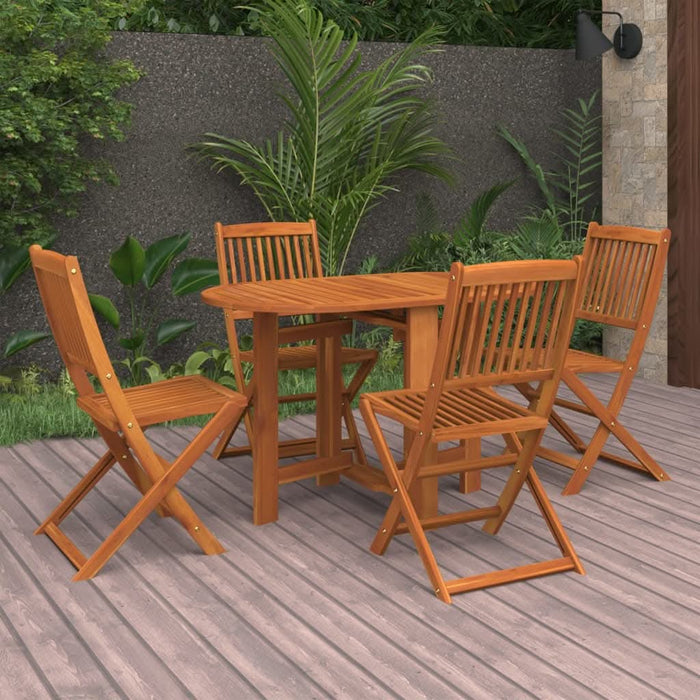 Set mobilier de grădină, 5 piese, lemn masiv de acacia - WALTI WALTI