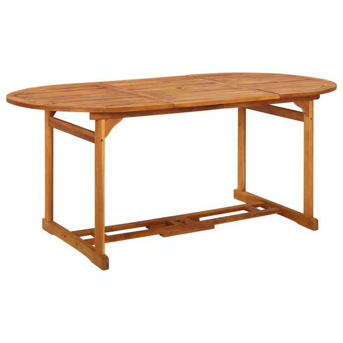 Set mobilier de grădină 7 piese 180x90x75 cm, lemn masiv acacia WALTI