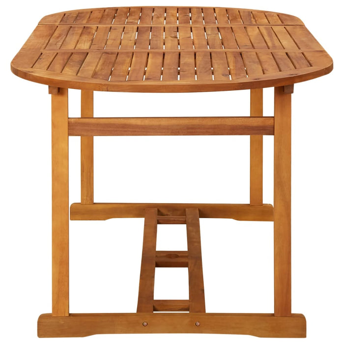 Set mobilier de grădină 9 piese 180x90x75 cm, lemn masiv acacia WALTI