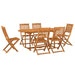 Set mobilier de grădină 7 piese 180x90x75 cm, lemn masiv acacia - WALTI WALTI