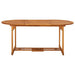 Set mobilier de grădină 7 piese 180x90x75 cm, lemn masiv acacia - WALTI WALTI