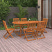 Set mobilier de grădină 7 piese 180x90x75 cm, lemn masiv acacia - WALTI WALTI