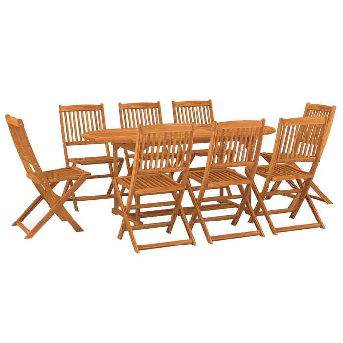 Set mobilier de grădină 9 piese 180x90x75 cm, lemn masiv acacia - WALTI WALTI