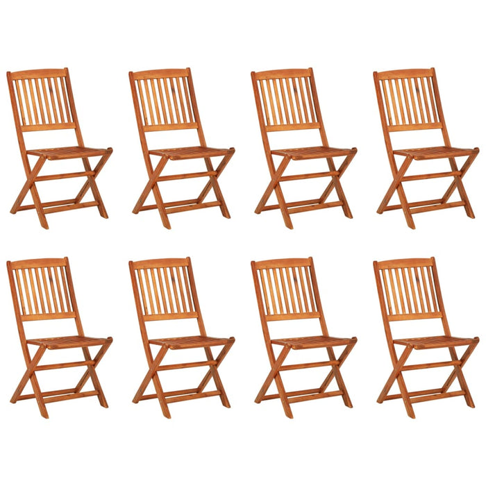 Set mobilier de grădină 9 piese 180x90x75 cm, lemn masiv acacia - WALTI WALTI
