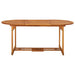 Set mobilier de grădină 9 piese 180x90x75 cm, lemn masiv acacia - WALTI WALTI