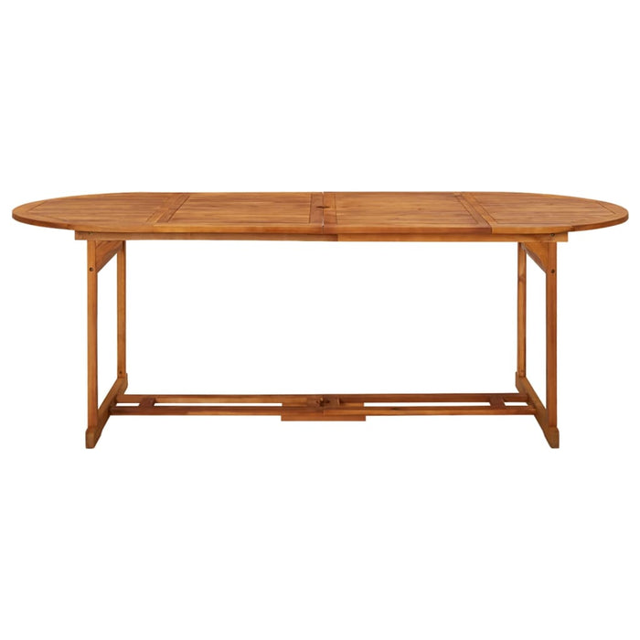 Set mobilier de grădină 11 piese 220x90x75cm, lemn masiv acacia WALTI