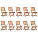 Set mobilier de grădină 11 piese 220x90x75cm, lemn masiv acacia - WALTI WALTI