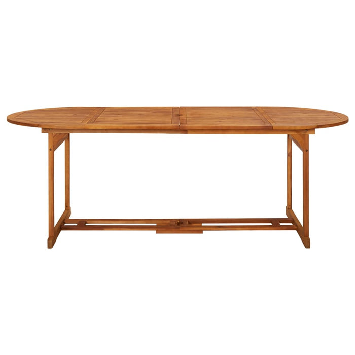 Set mobilier de grădină 11 piese 220x90x75cm, lemn masiv acacia - WALTI WALTI