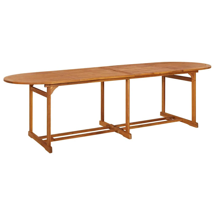 Set mobilier de grădină 11 piese 280x90x75cm, lemn masiv acacia WALTI