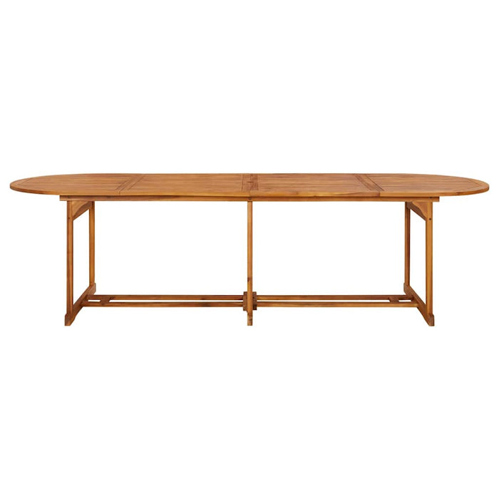 Set mobilier de grădină 11 piese 280x90x75cm, lemn masiv acacia WALTI
