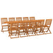 Set mobilier de grădină 11 piese 280x90x75cm, lemn masiv acacia - WALTI WALTI