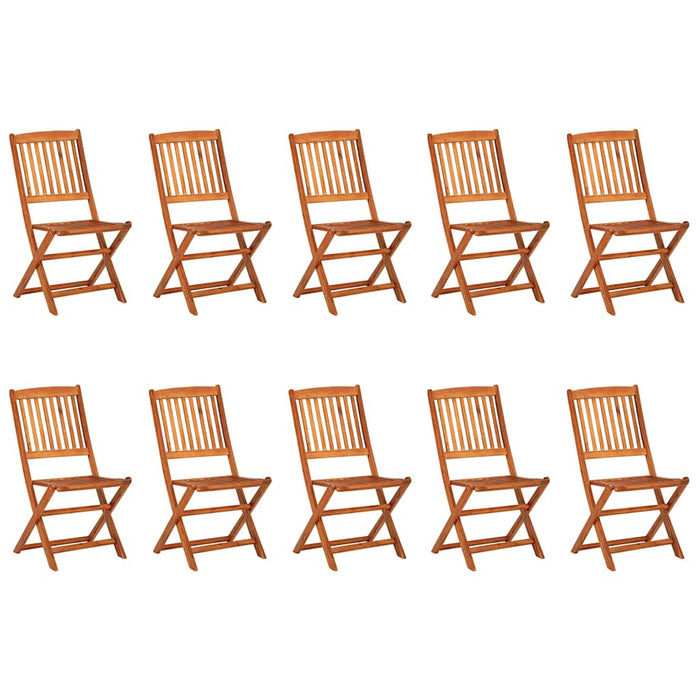 Set mobilier de grădină 11 piese 280x90x75cm, lemn masiv acacia - WALTI WALTI