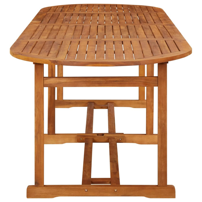 Set mobilier de grădină 13 piese 280x90x75cm, lemn masiv acacia WALTI