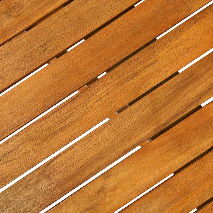 Set mobilier de grădină 11 piese 220x90x75cm, lemn masiv acacia WALTI