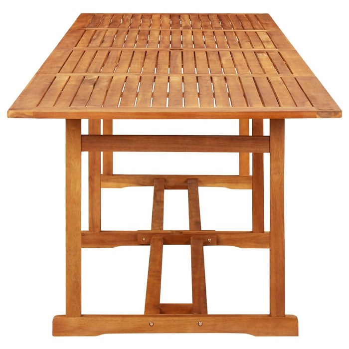 Set mobilier de grădină 11 piese 280x90x75cm, lemn masiv acacia WALTI