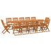 Set mobilier de grădină 13 piese 280x90x75cm, lemn masiv acacia - WALTI WALTI