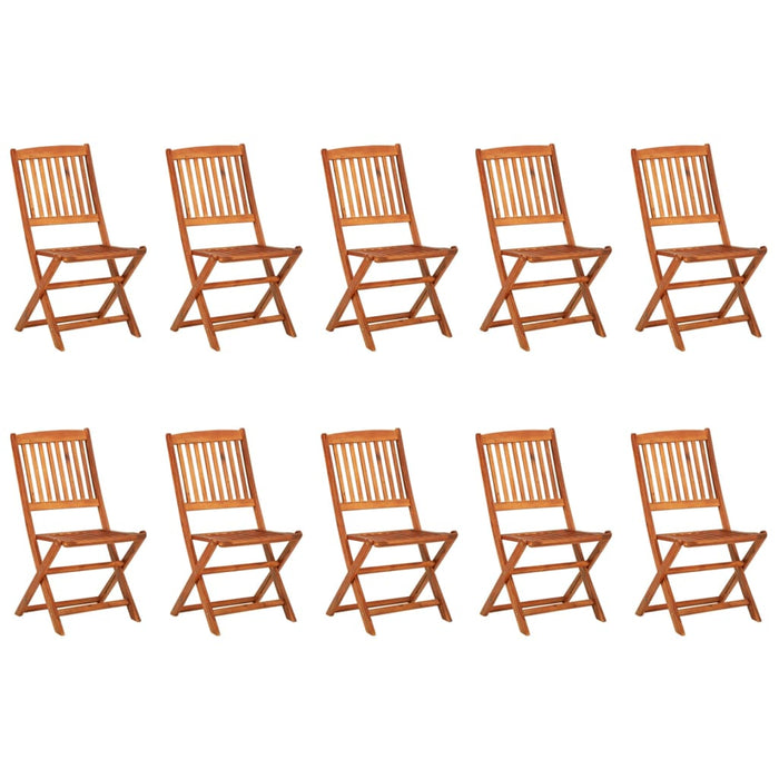 Set mobilier de grădină 11 piese 280x90x75cm, lemn masiv acacia - WALTI WALTI