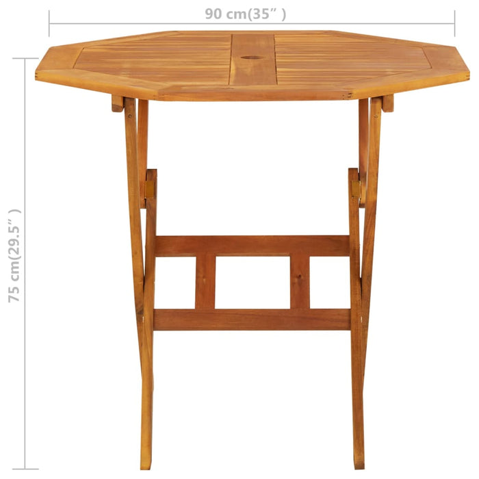 Set mobilier de grădină, 5 piese, lemn masiv de acacia WALTI