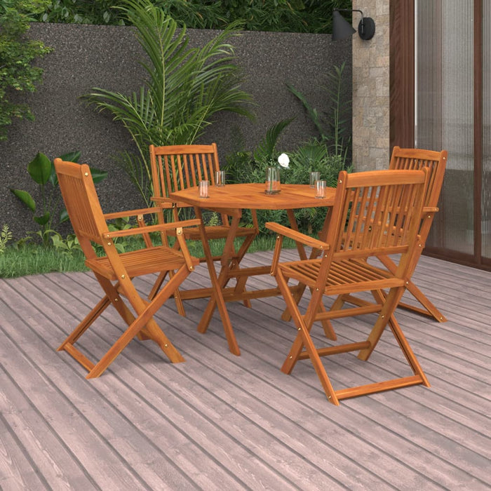 Set mobilier de grădină, 5 piese, lemn masiv de acacia WALTI