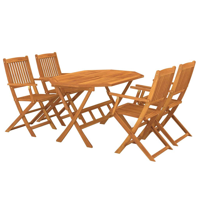 Set mobilier de grădină, 5 piese, lemn masiv de acacia - WALTI WALTI