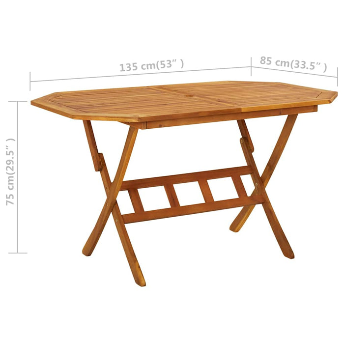 Set mobilier de grădină, 5 piese, lemn masiv de acacia - WALTI WALTI