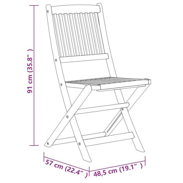 Set mobilier de grădină, 7 piese, lemn masiv de acacia WALTI