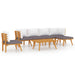 Set mobilier de grădină cu perne, 7 piese, lemn masiv acacia - WALTI WALTI