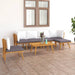 Set mobilier de grădină cu perne, 7 piese, lemn masiv acacia - WALTI WALTI
