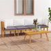 Set mobilier de grădină cu perne, 4 piese, lemn masiv de acacia - WALTI WALTI