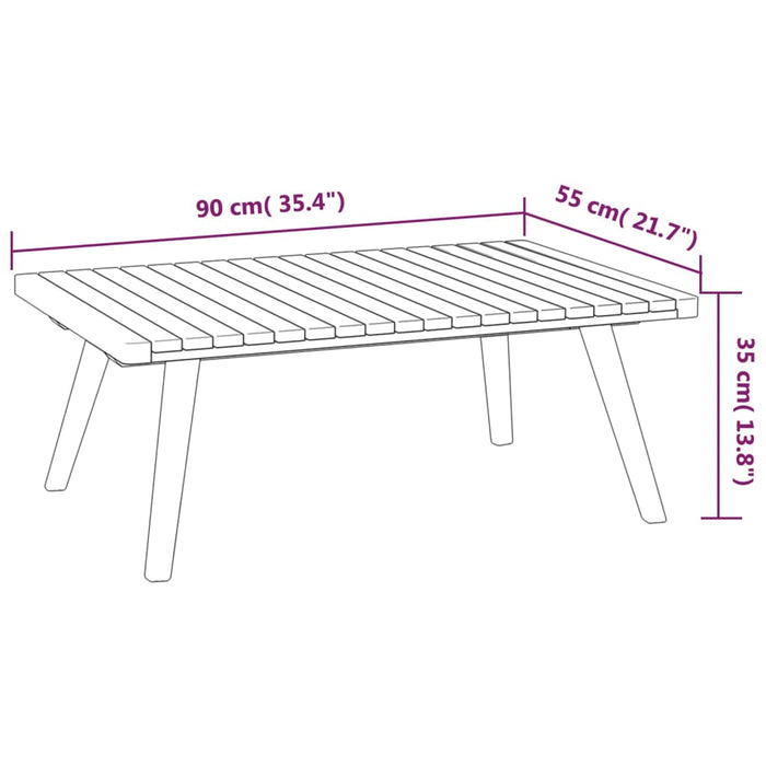 Set mobilier de grădină cu perne, 4 piese, lemn masiv de acacia WALTI