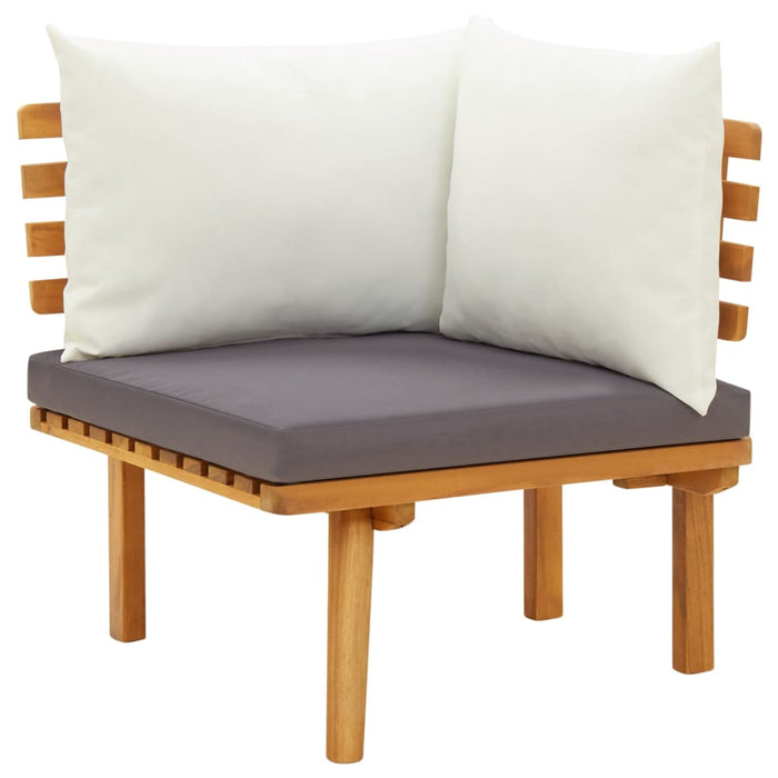 Set mobilier de grădină cu perne, 6 piese, lemn masiv acacia - WALTI WALTI
