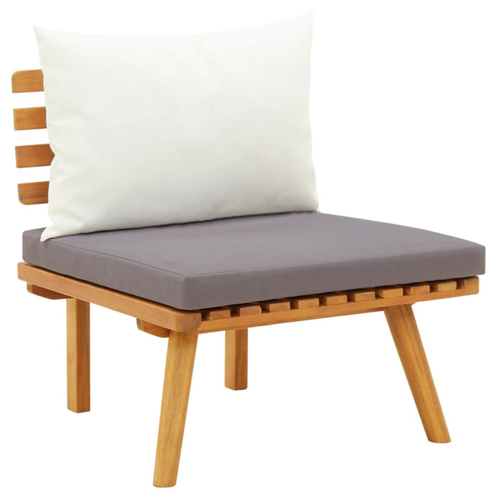 Set mobilier de grădină cu perne, 7 piese, lemn masiv acacia - WALTI WALTI