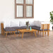 Set mobilier de grădină cu perne, 8 piese, lemn masiv acacia - WALTI WALTI