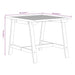 Set mobilier de grădină, 5 piese, lemn masiv de acacia - WALTI WALTI