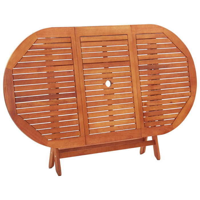 Set mobilier de exterior pliabil, 9 piese, lemn masiv eucalipt WALTI