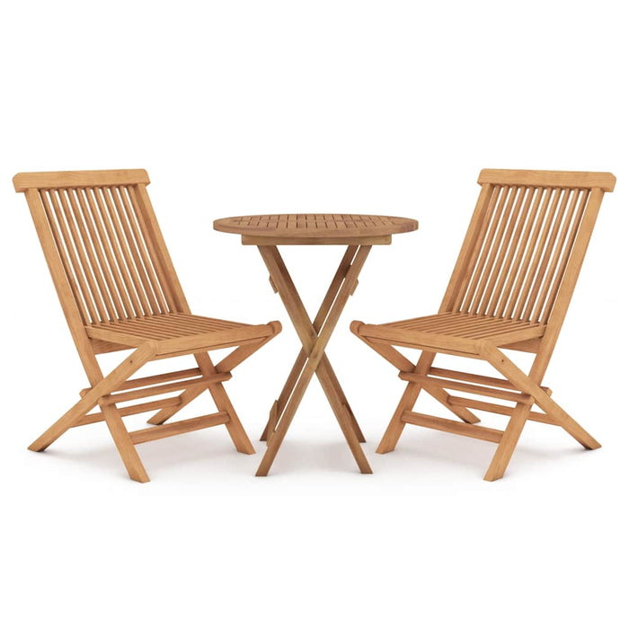Set mobilier grădină, 3 piese, lemn masiv de tec - WALTI WALTI