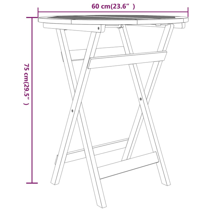 Set mobilier grădină, 3 piese, lemn masiv de tec WALTI