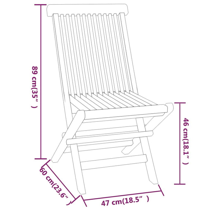 Set mobilier de grădină, 3 piese, lemn masiv de tec - WALTI WALTI