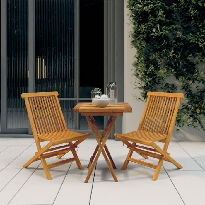Set mobilier de grădină, 3 piese, lemn masiv de tec - WALTI WALTI