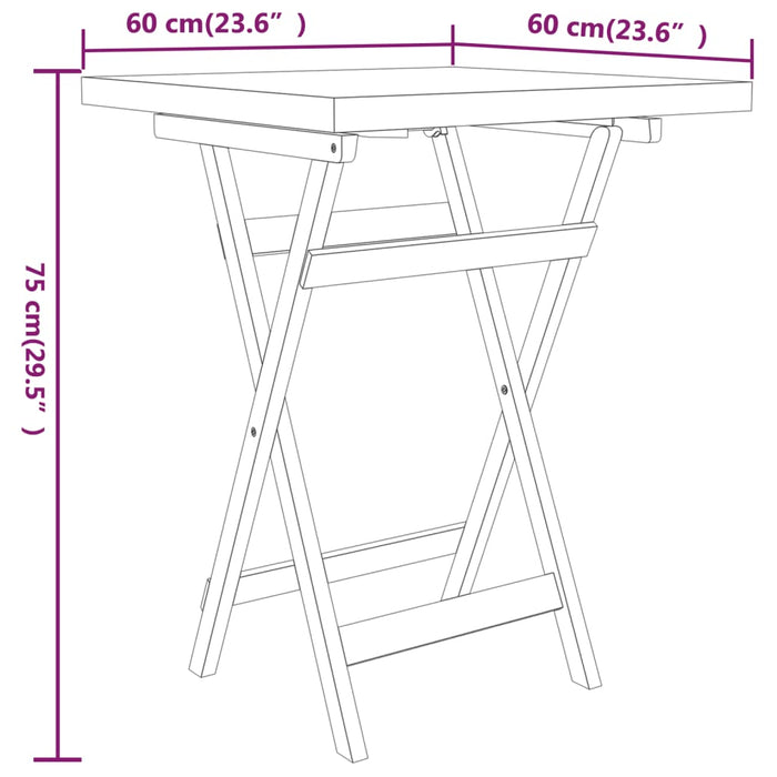 Set mobilier de grădină, 3 piese, lemn masiv de tec - WALTI WALTI